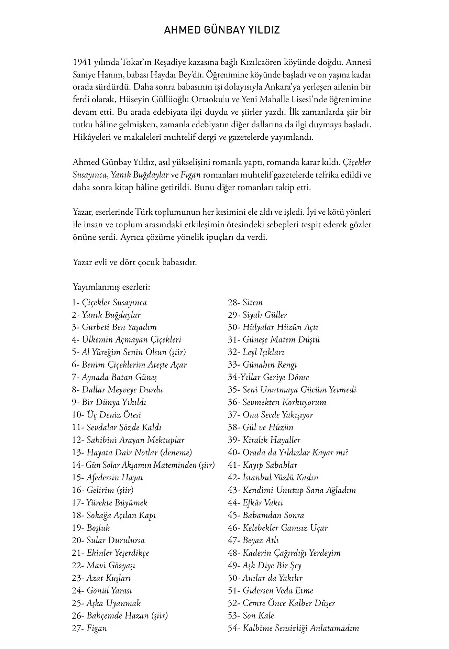Ülkemin Açmayan Çiçekleri – Sayfa 1