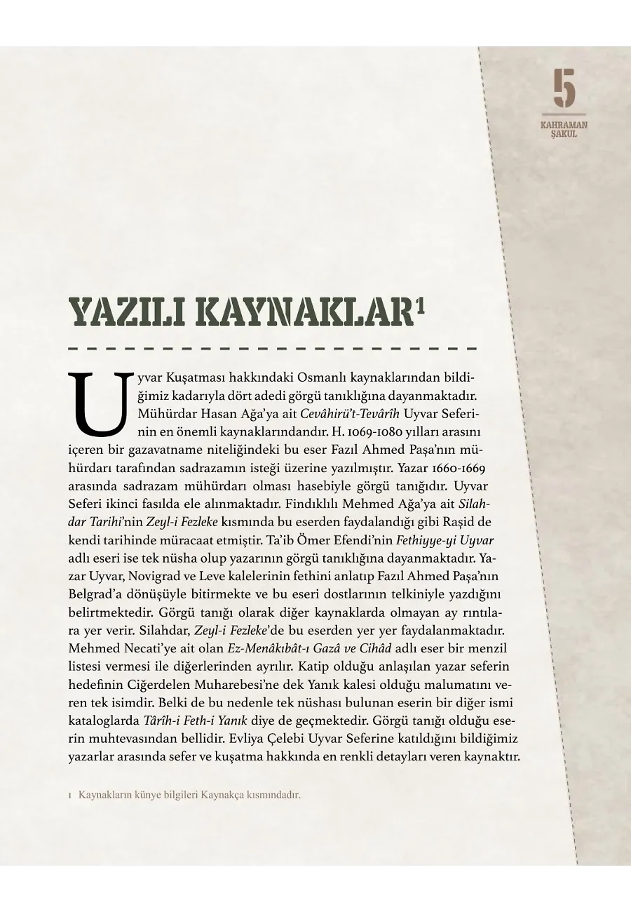 Uyvar Kuşatması 1663 – Sayfa 1