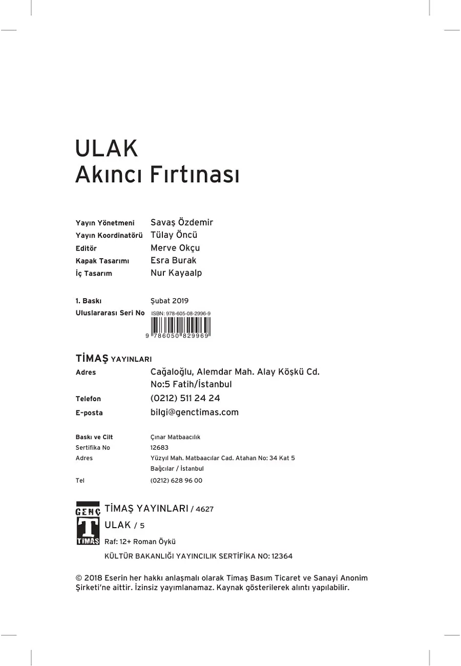 Ulak - Akıncı Fırtınası – Sayfa 1