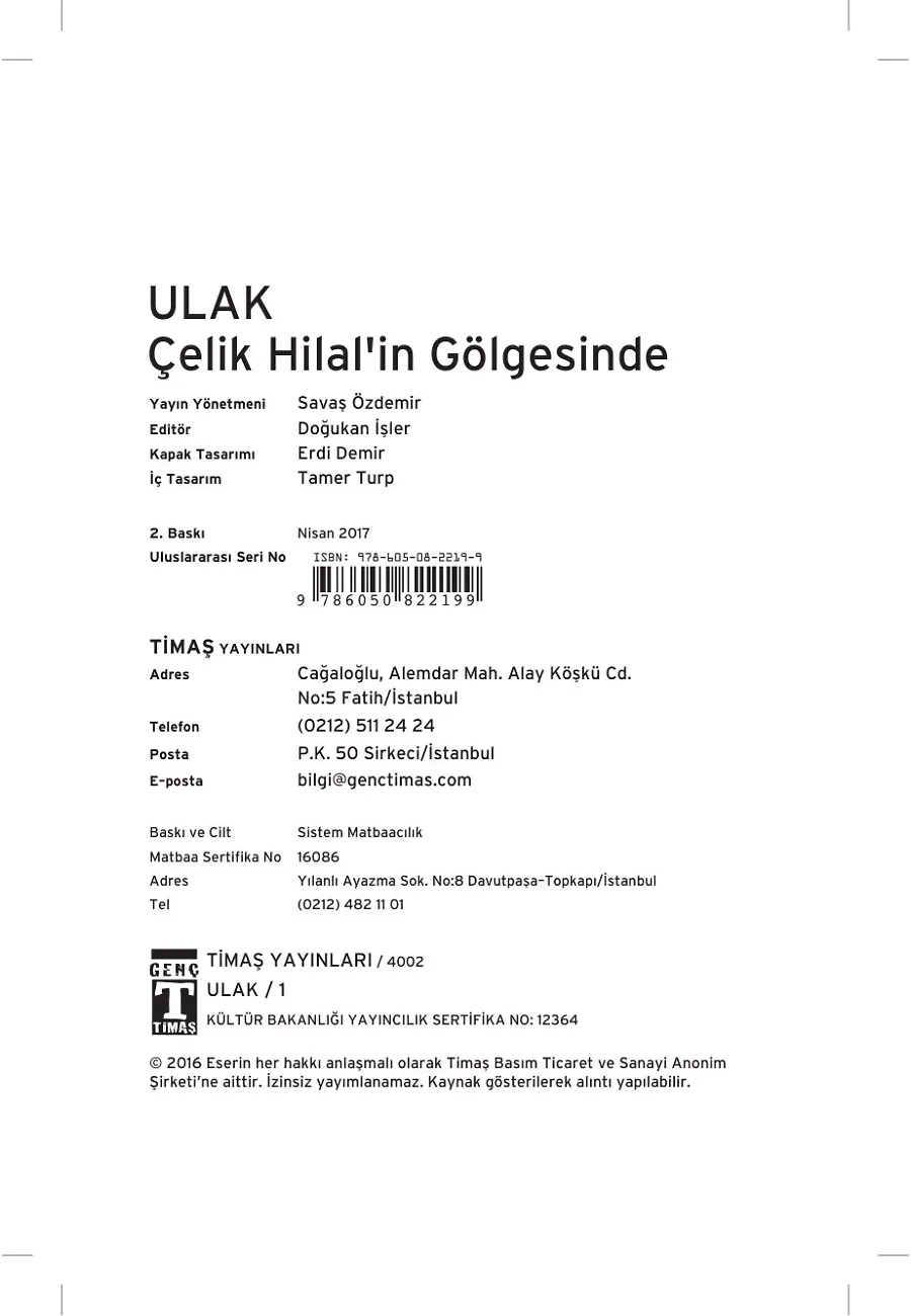 Ulak - Çelik Hilalin Gölgesinde – Sayfa 1