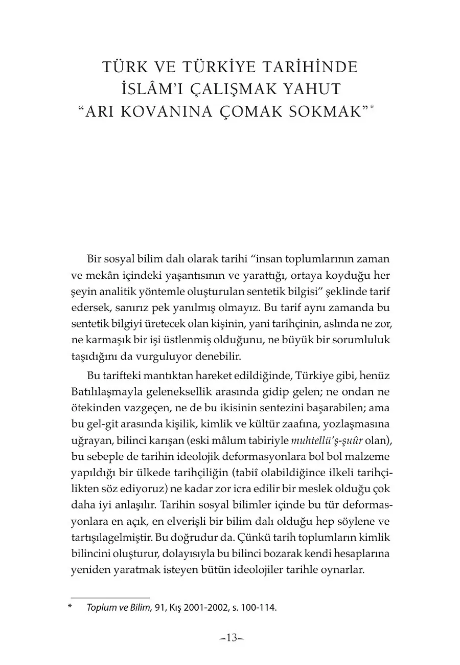 Türkiye Sosyal Tarihinde İslam'ın Macerası – Sayfa 2