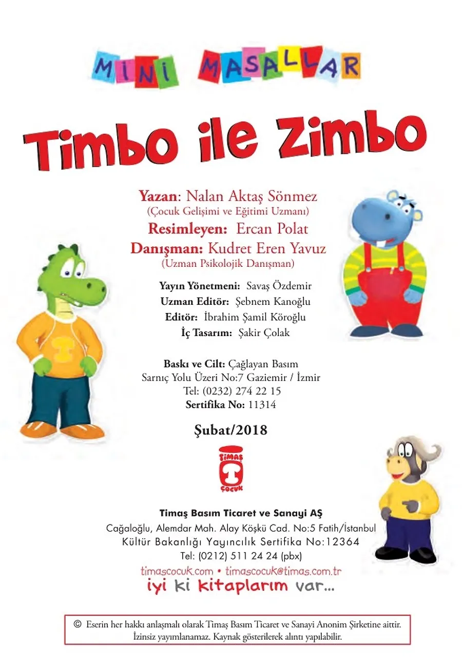 Timbo İle Zimbo - Mini Masallar 3 (26) – Sayfa 1