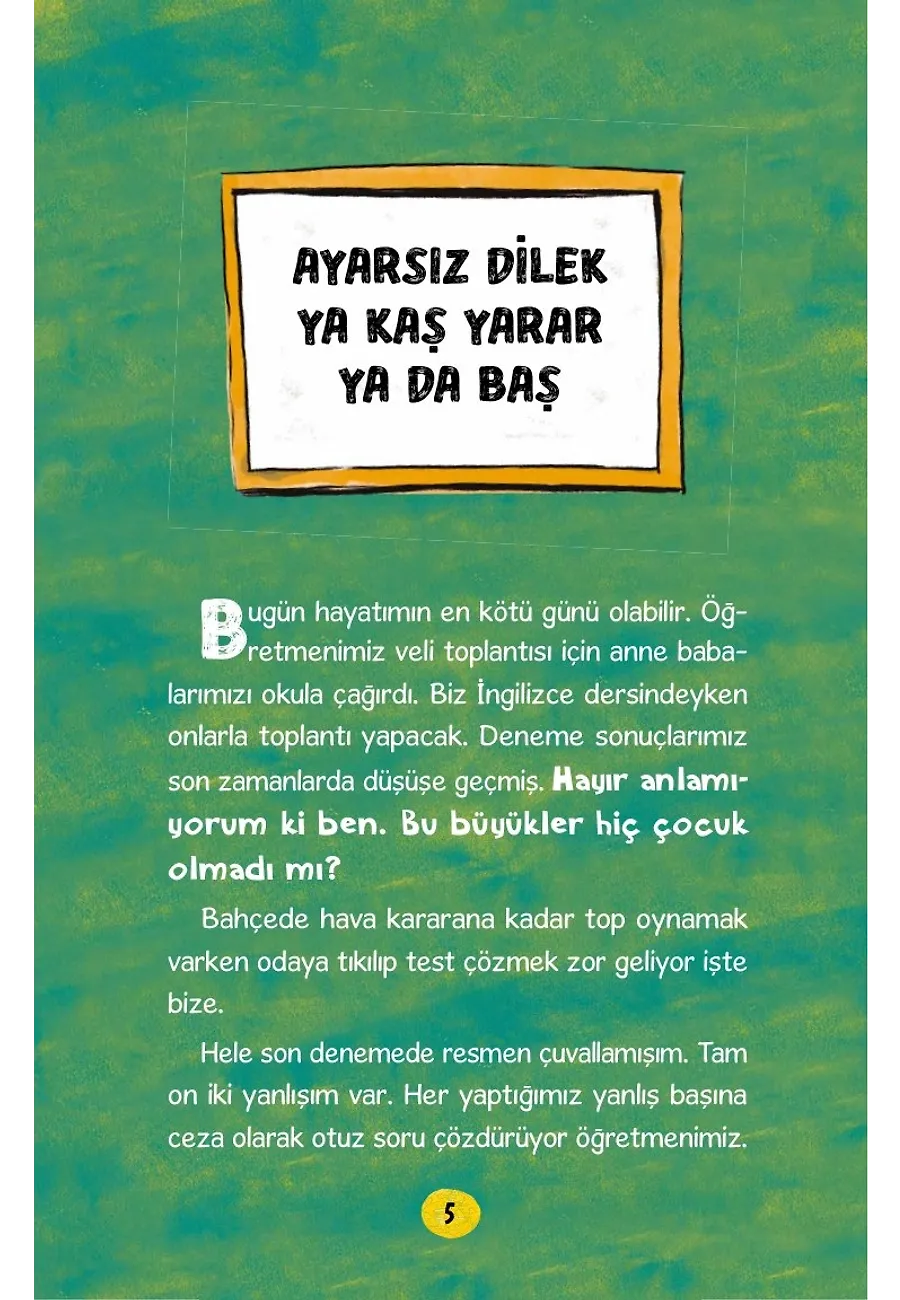 Tersine Okul – Sayfa 1