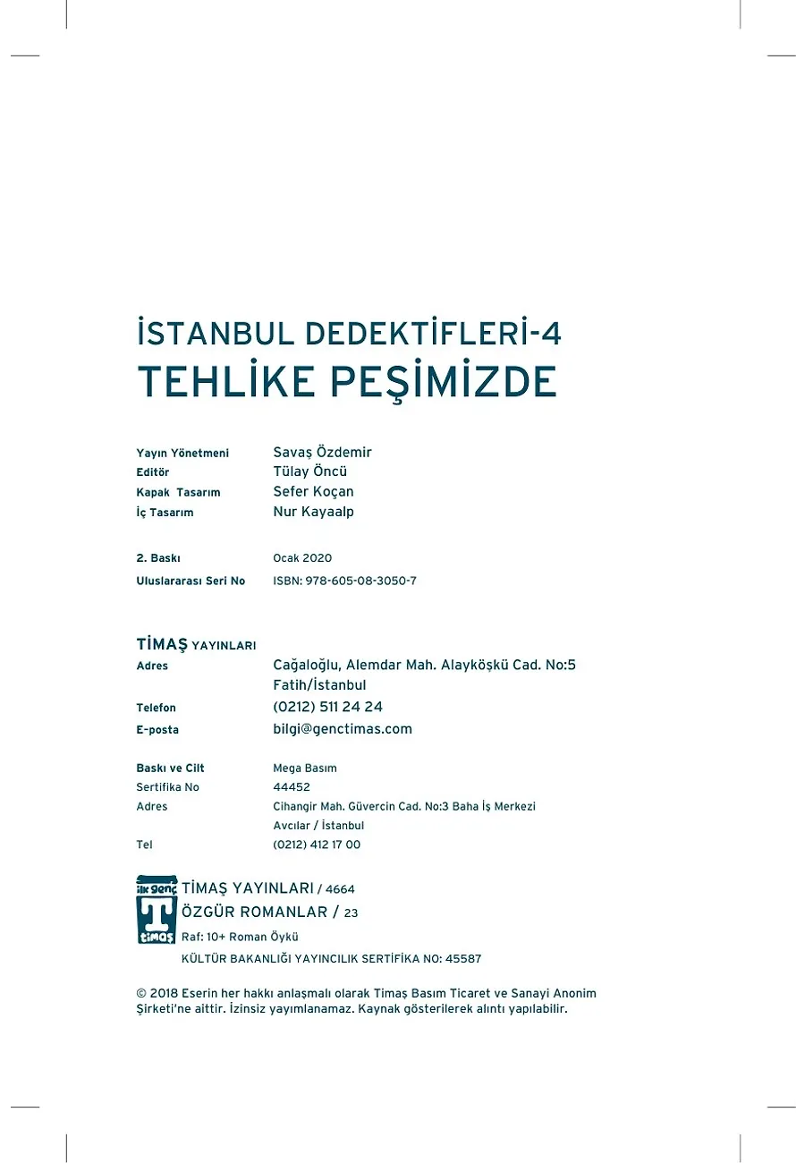 Tehlike Peşimizde - İstanbul Dedektifleri – Sayfa 1