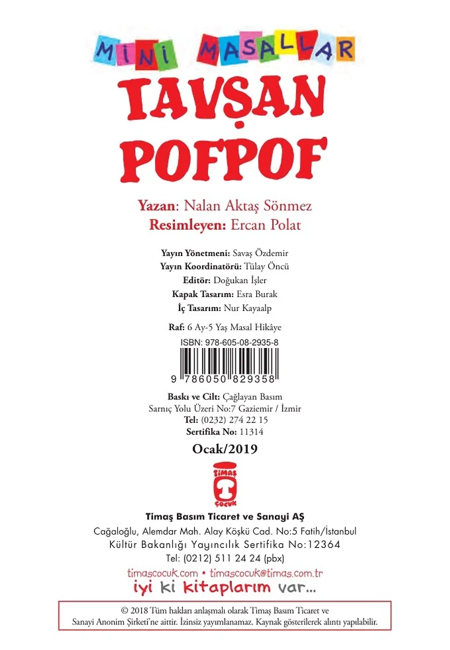 Tavşan Pofpof - Mini Masallar 4 (32) – Sayfa 1