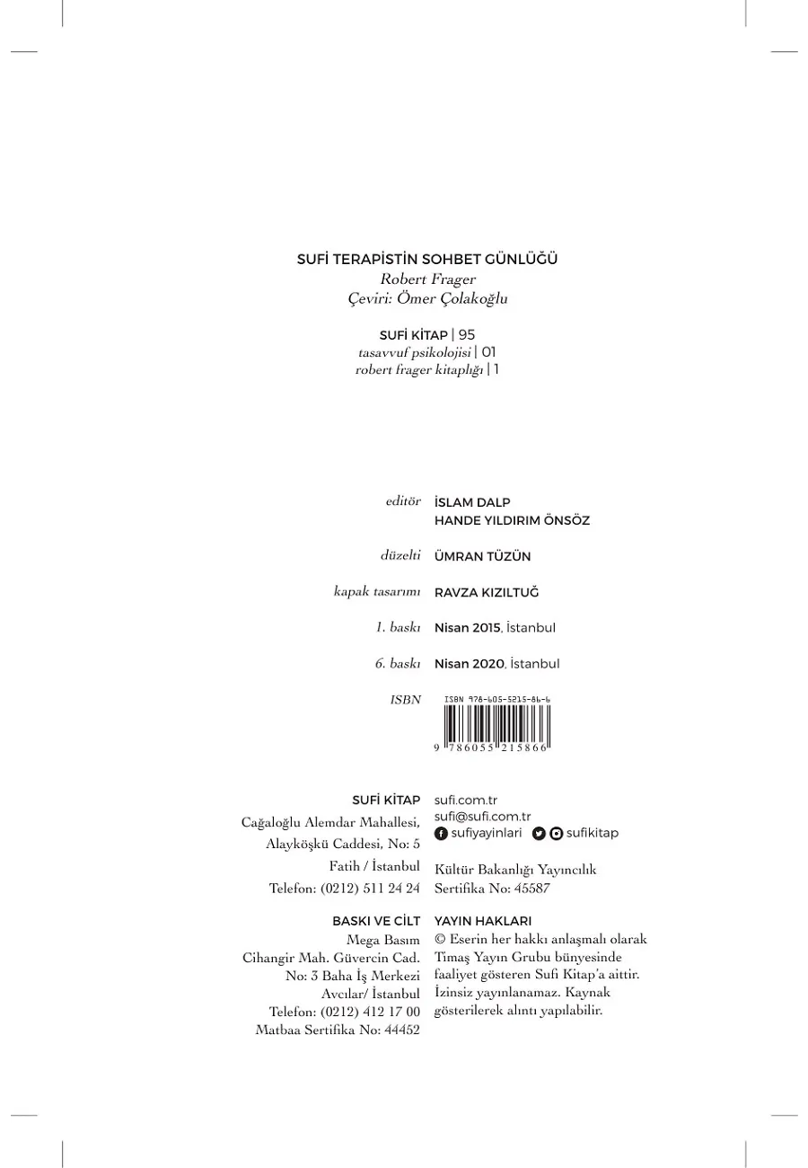 Sufi Terapistin Sohbet Günlüğü – Sayfa 1