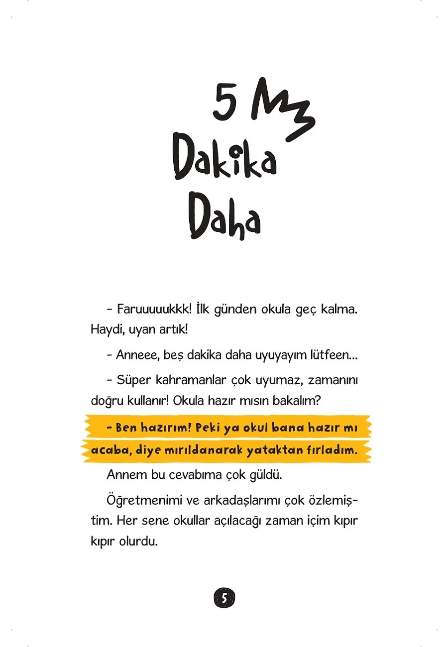 Sınıftaki Gizemli Saat - Faruk – Sayfa 1