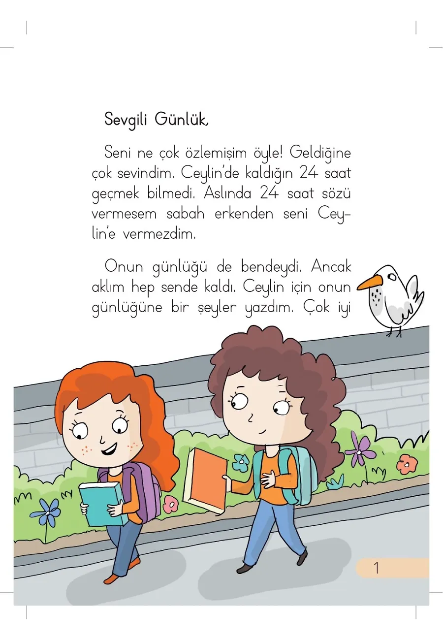 Sınıfımızla Kütüphane Macerası - Günlük Güneşlik Hikayeler - 1. Sınıf Hikaye Seti – Sayfa 1