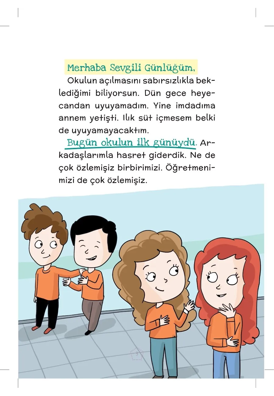 Sınıf Başkanımız Kim Olacak? - Ela’nın Neşeli Günlüğü - 2. Sınıf Hikaye Seti – Sayfa 1