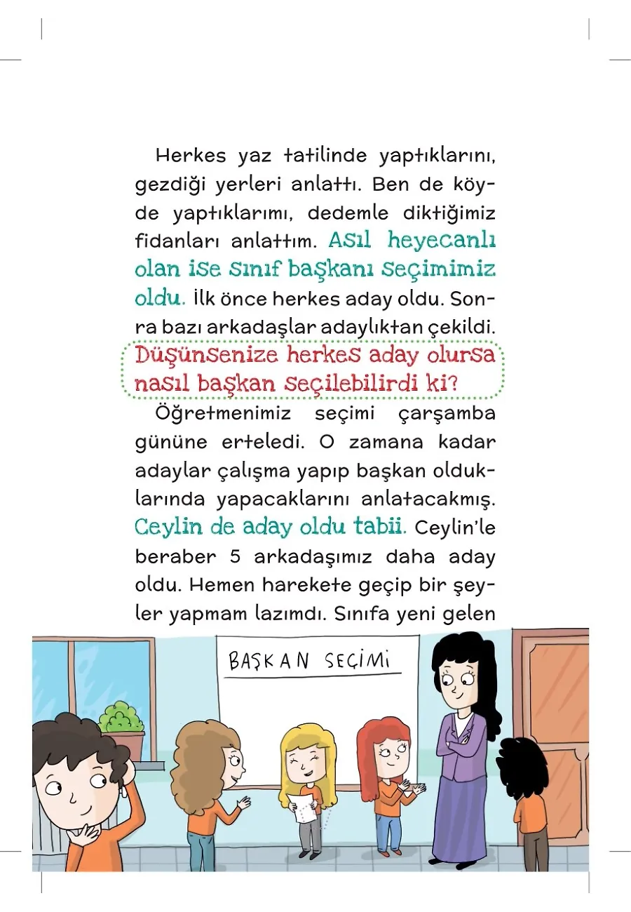 Sınıf Başkanımız Kim Olacak? - Ela’nın Neşeli Günlüğü - 2. Sınıf Hikaye Seti – Sayfa 2