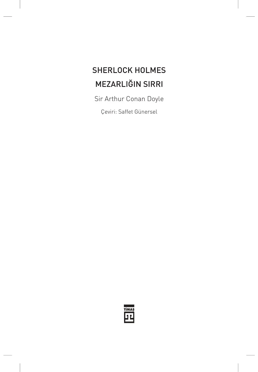 Sherlock Holmes 10- Mezarlığın Sırrı – Sayfa 1