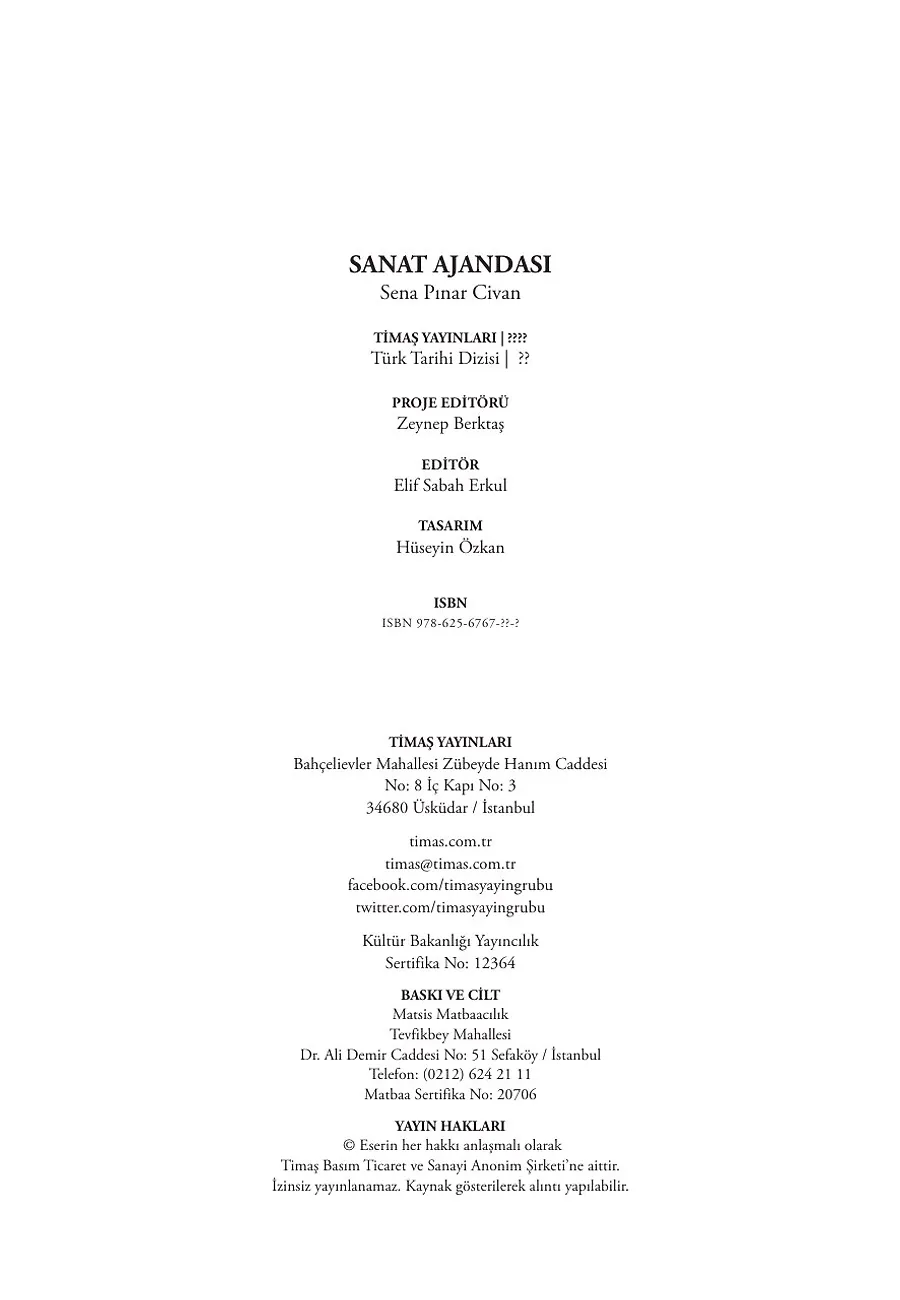 Sanat Ajandası – Sayfa 2