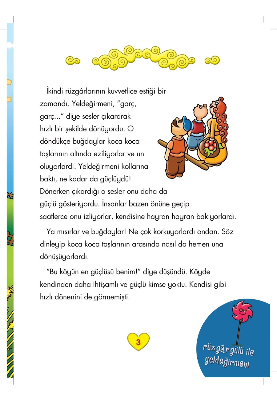 Rüzgargülü İle Yeldeğirmeni - Çoklu Zeka Geliştirici Masallar – Sayfa 2
