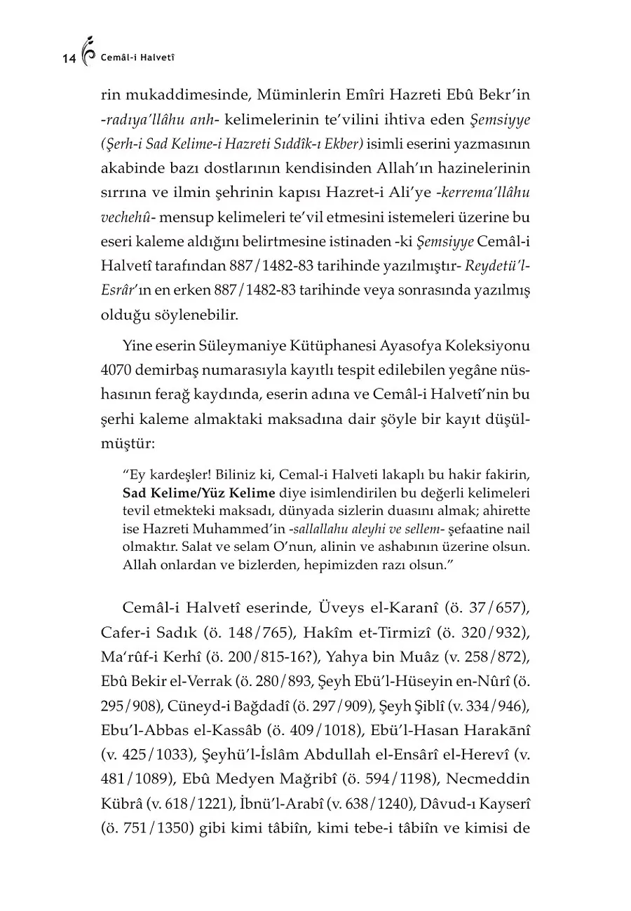 Reydetül-Esrar: Hz. Alinin Yüz Sözü Ve Şerhleri – Sayfa 4
