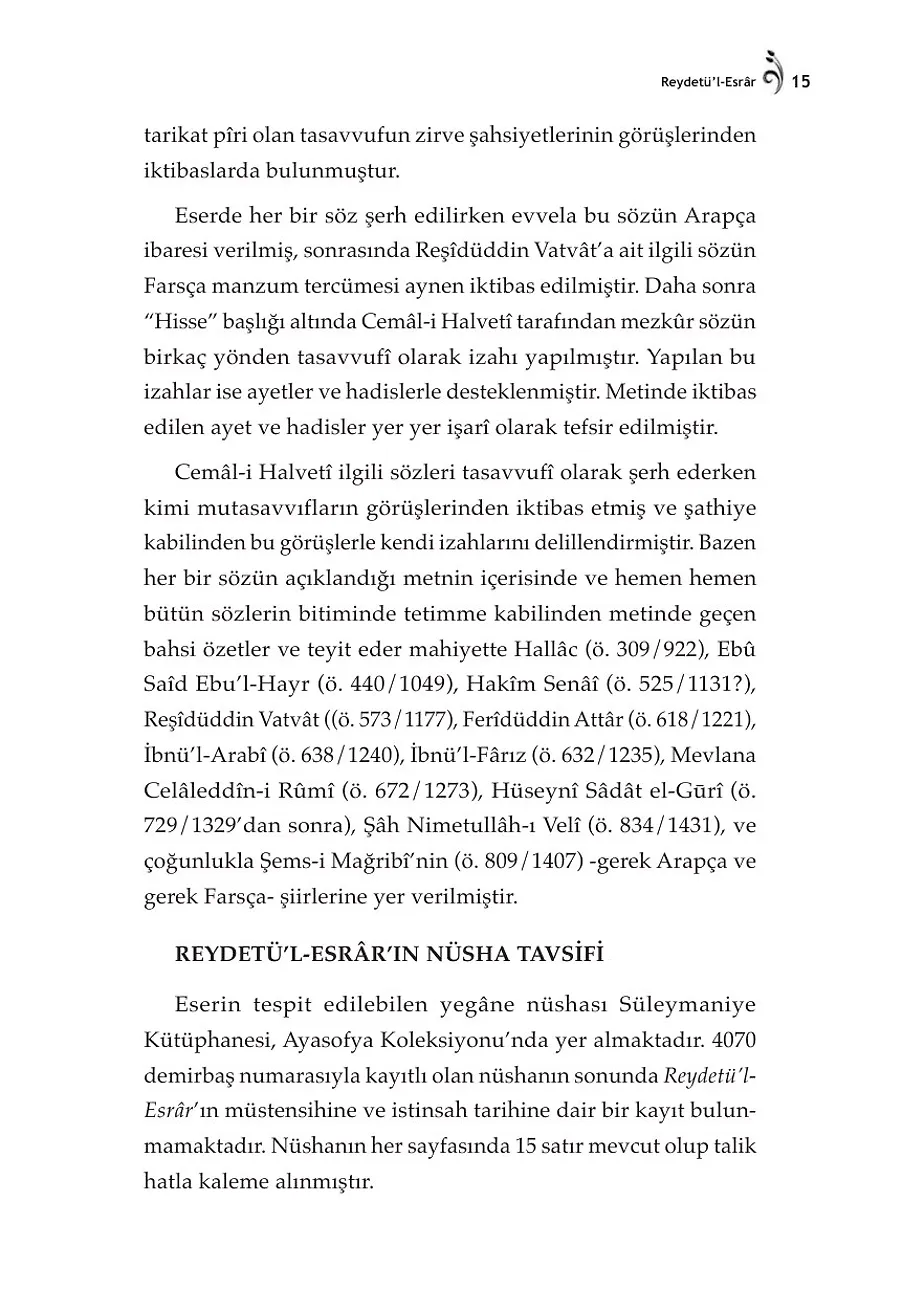 Reydetül-Esrar: Hz. Alinin Yüz Sözü Ve Şerhleri – Sayfa 5