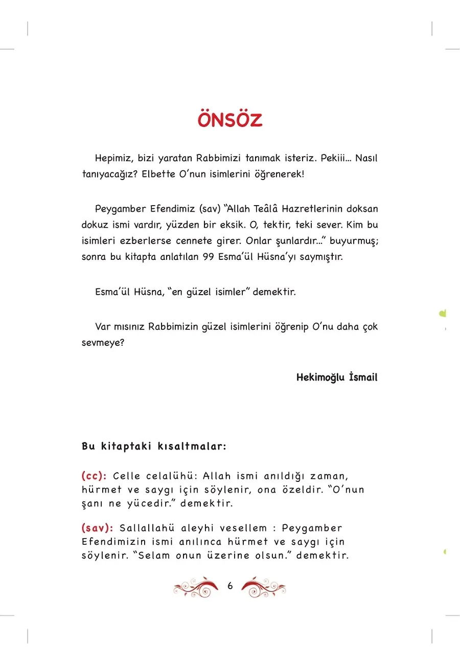 Rabbimin 99 İsmi - Esma'ül Hüsna (Fleksi Cilt) – Sayfa 4