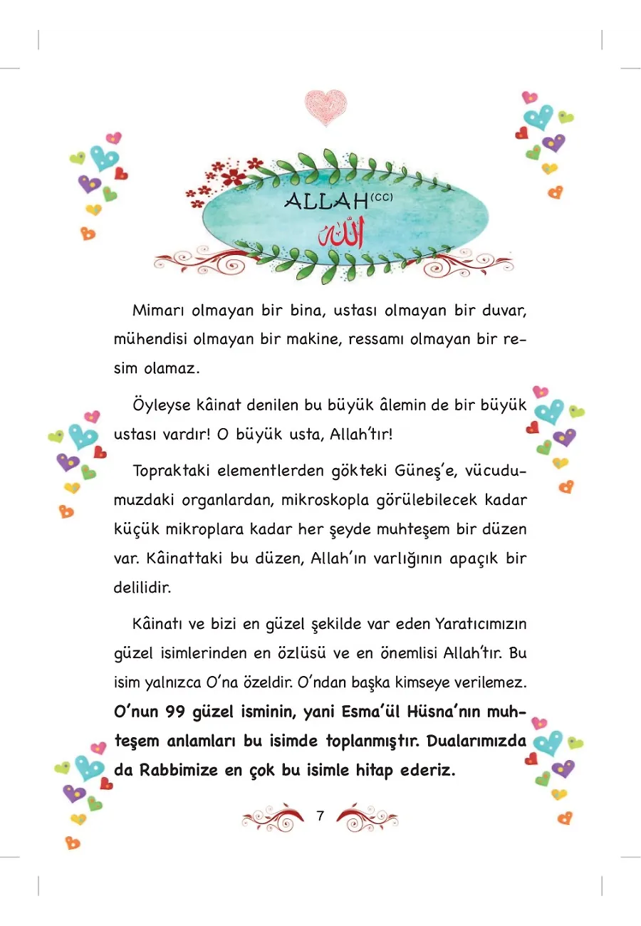Rabbimin 99 İsmi - Esma'ül Hüsna (Fleksi Cilt) – Sayfa 5