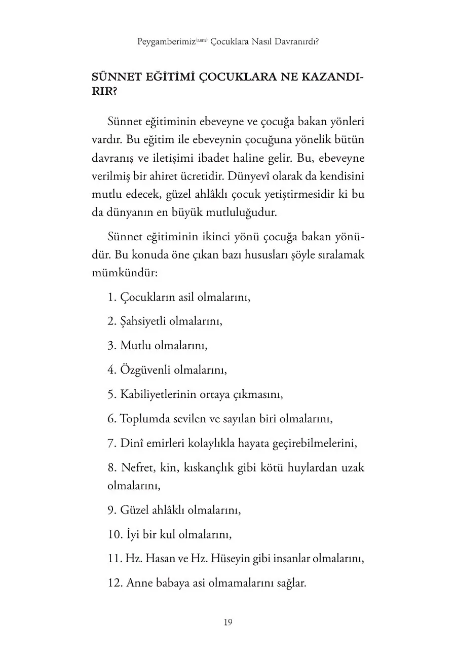 Peygamberimiz (Asm) Çocuklara Nasıl Davranırdı? – Sayfa 1