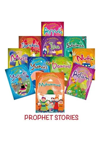 Peygamber Öyküleri Set - Prophet Stories (İngilizce - 11 Kitap)