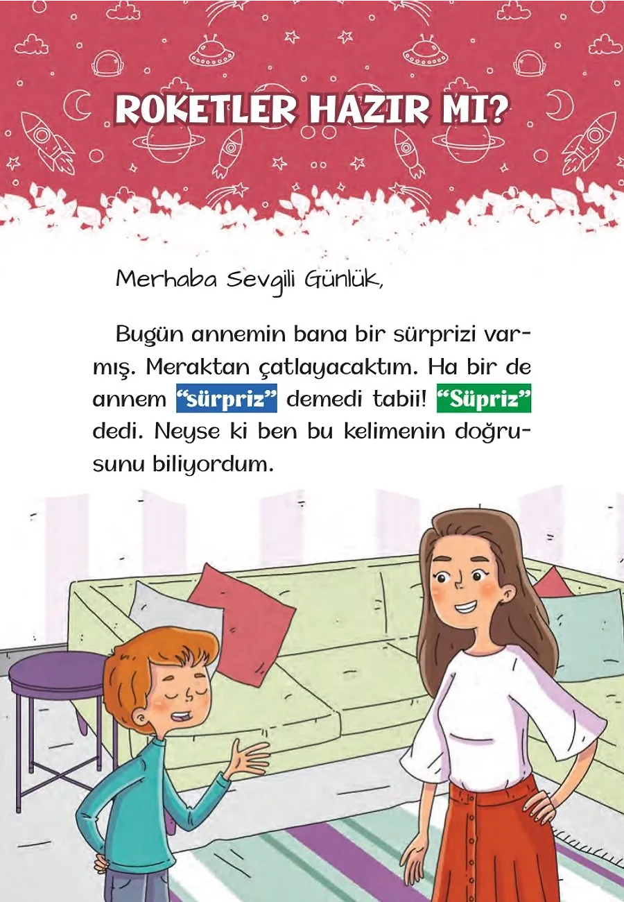 Pek De Uzay Değilmiş - Mucit Mete Ve Tayfası - 3. Sınıf Hikaye Seti – Sayfa 1