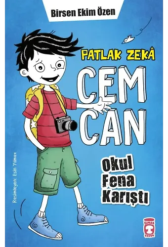 Patlak Zeka Cemcan - Okul Fena Karıştı (Fleksi Cilt)