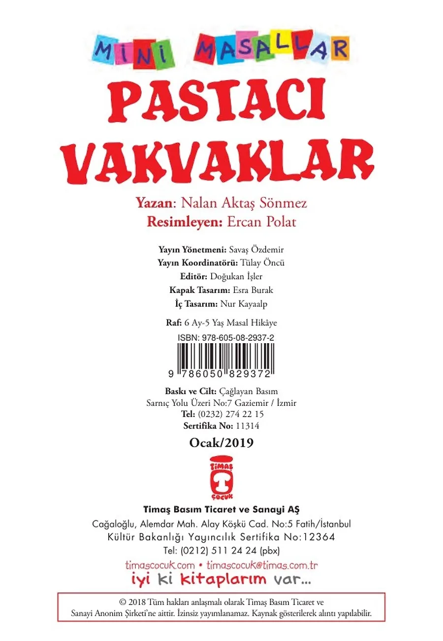 Pastacı Vakvaklar - Mini Masallar 4 (35) – Sayfa 1