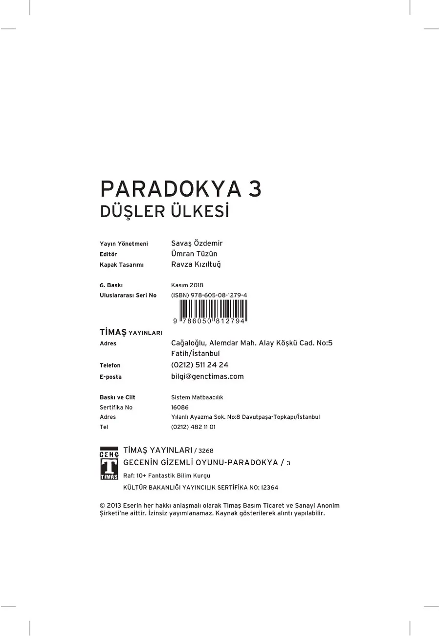 Paradokya - Düşler Ülkesi 3 – Sayfa 1