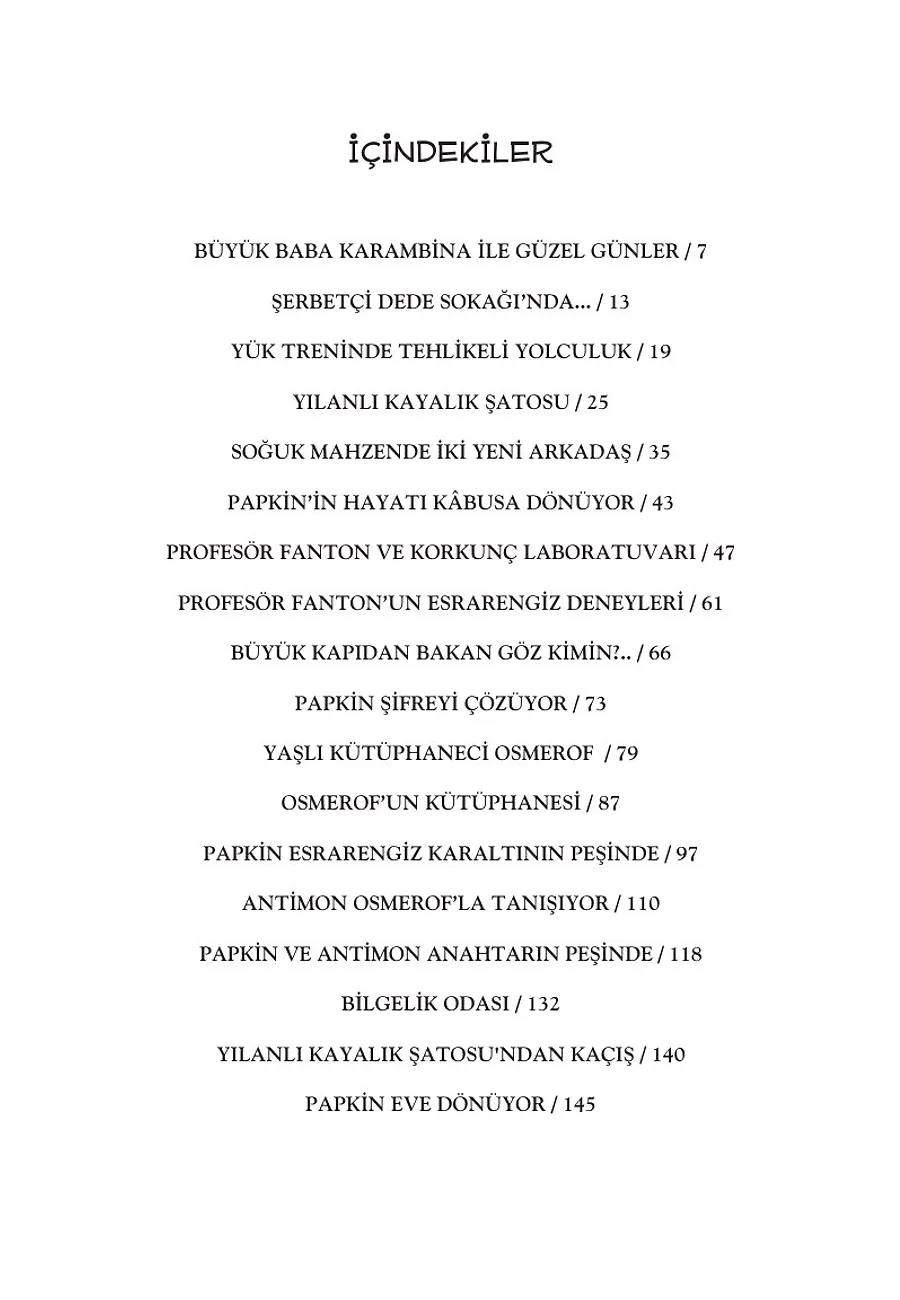 Papkin Korkunç Deney - Özgür Romanlar – Sayfa 1