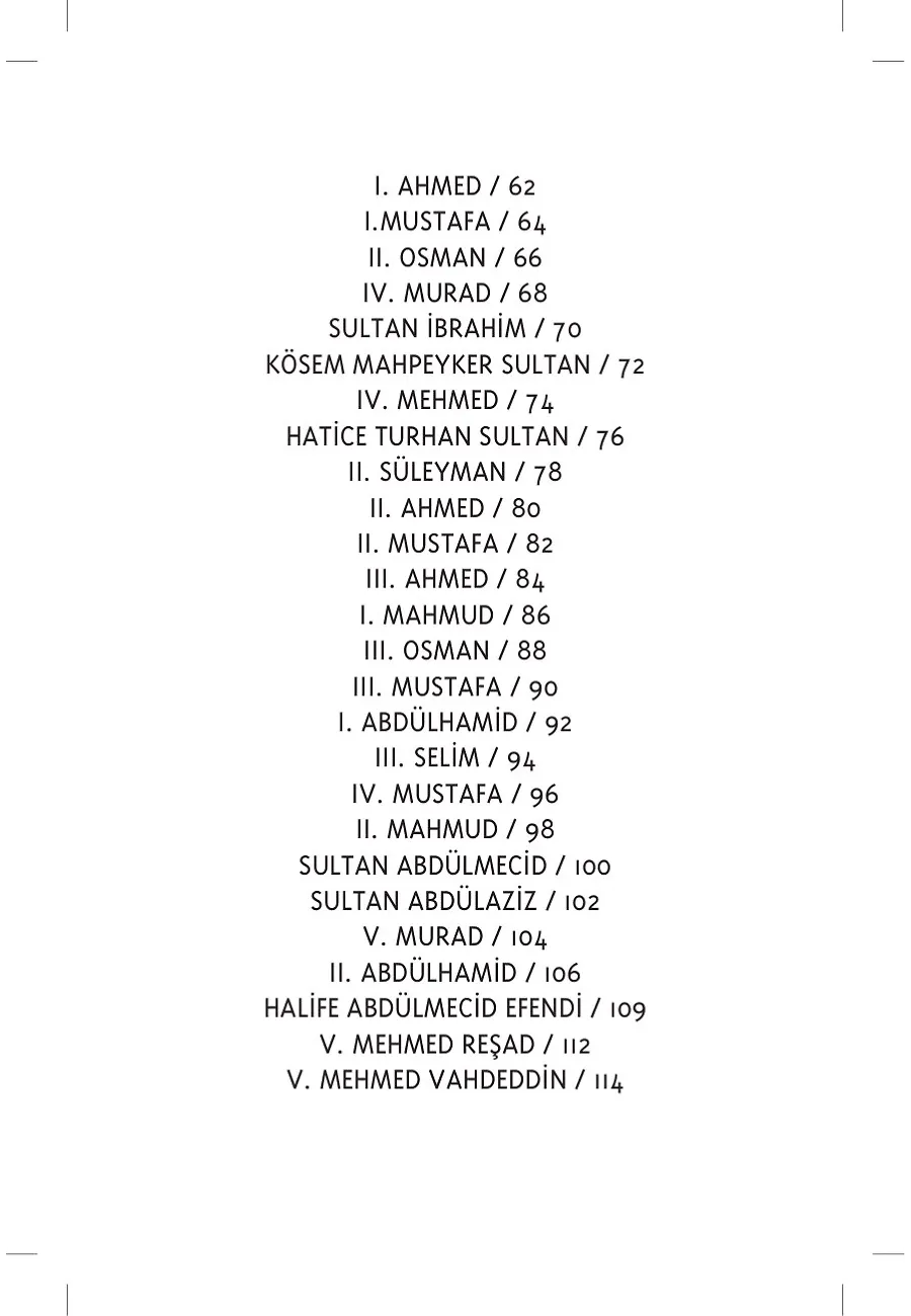 Padişahlar Ve Sultanlar Albümü – Sayfa 6