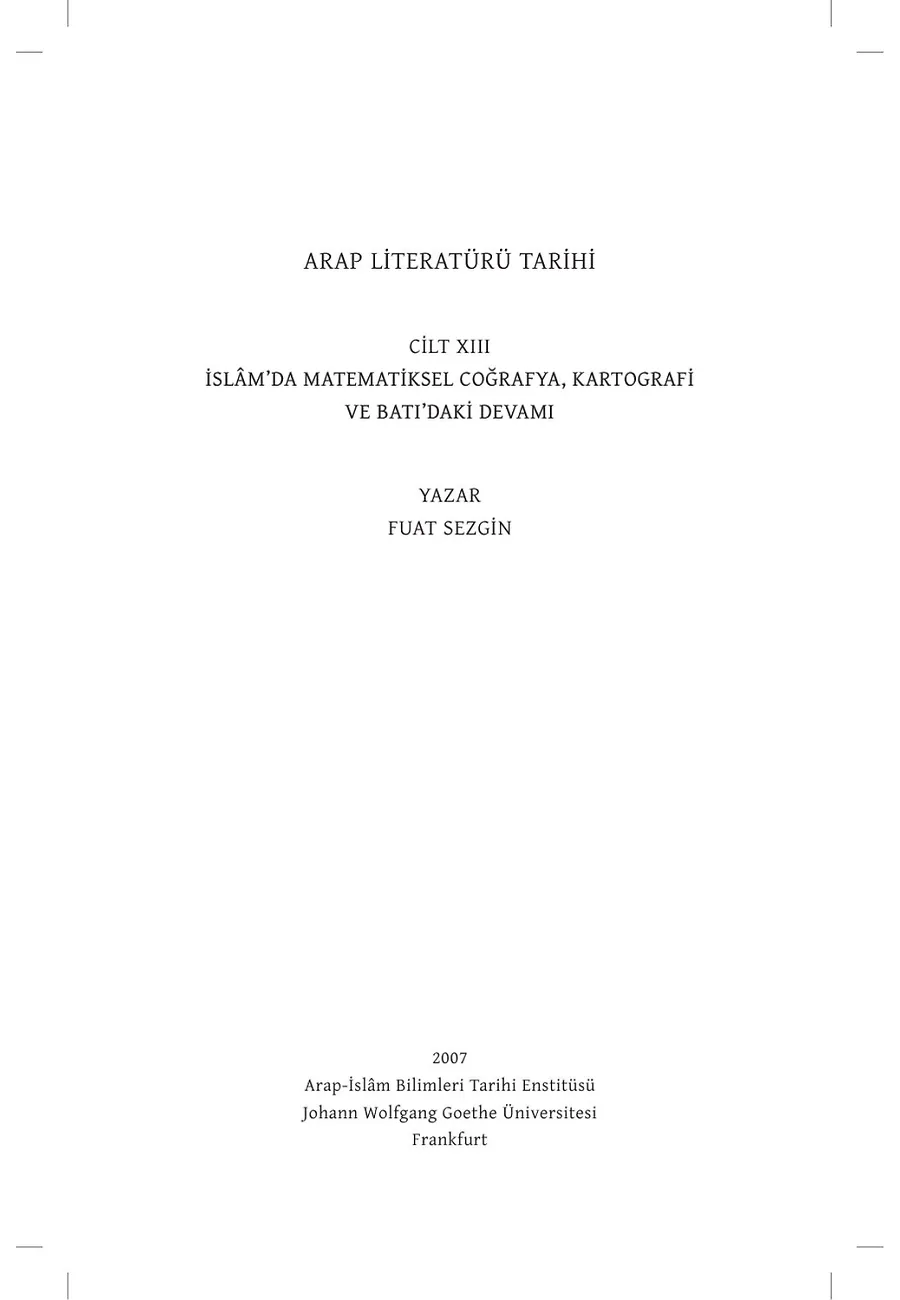 Önsözler Fuat Sezgin (Ciltli) – Sayfa 6