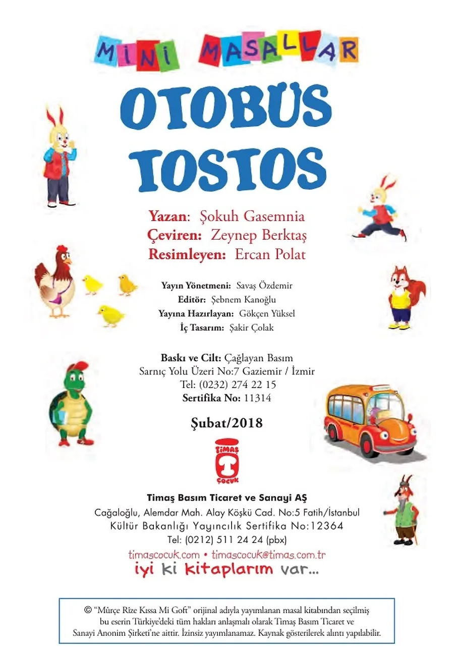 Otobüs Tostos - Mini Masallar 2 (16) – Sayfa 1