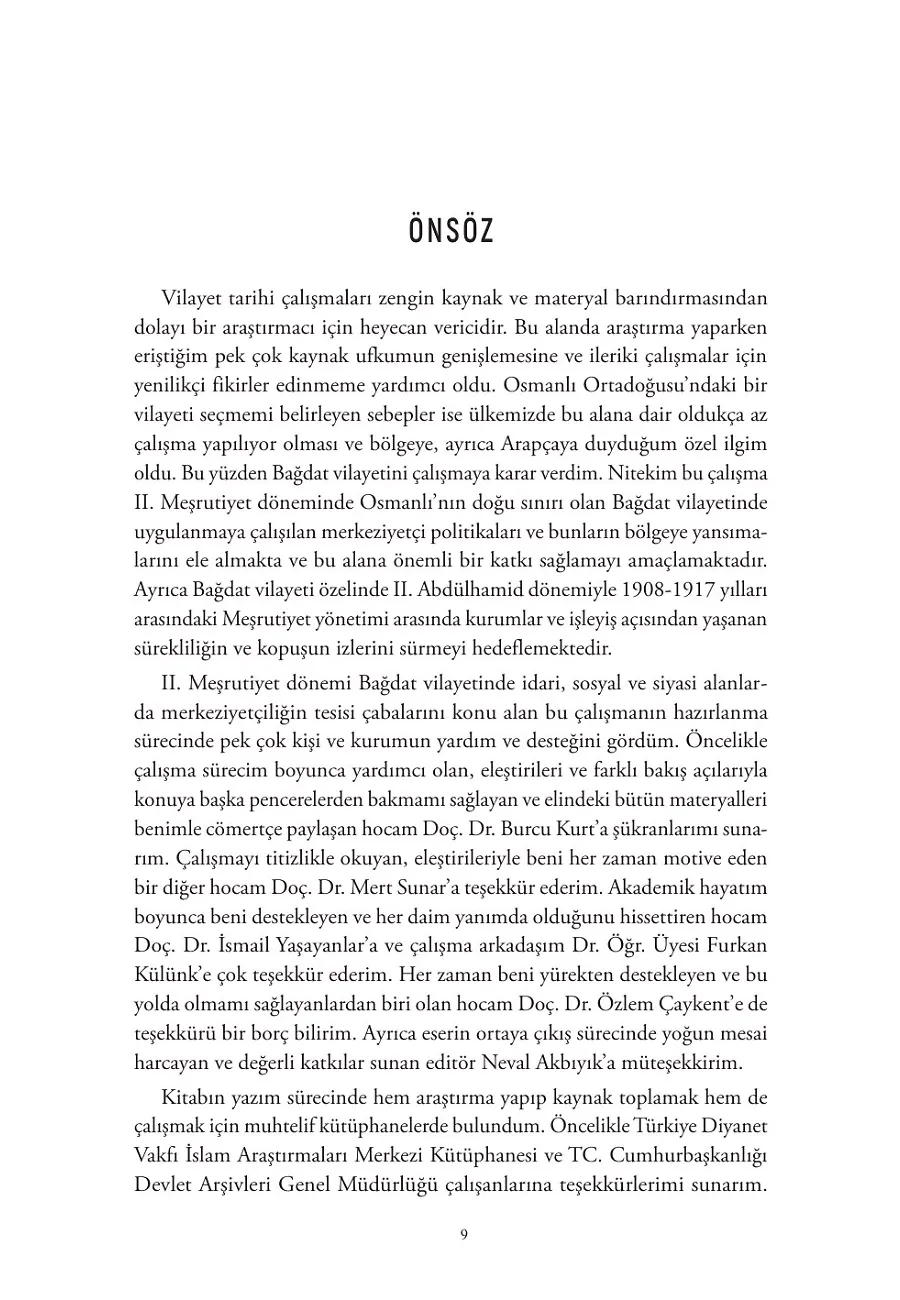 Osmanlı’nın Bağdat’taki Son Yılları – Sayfa 1