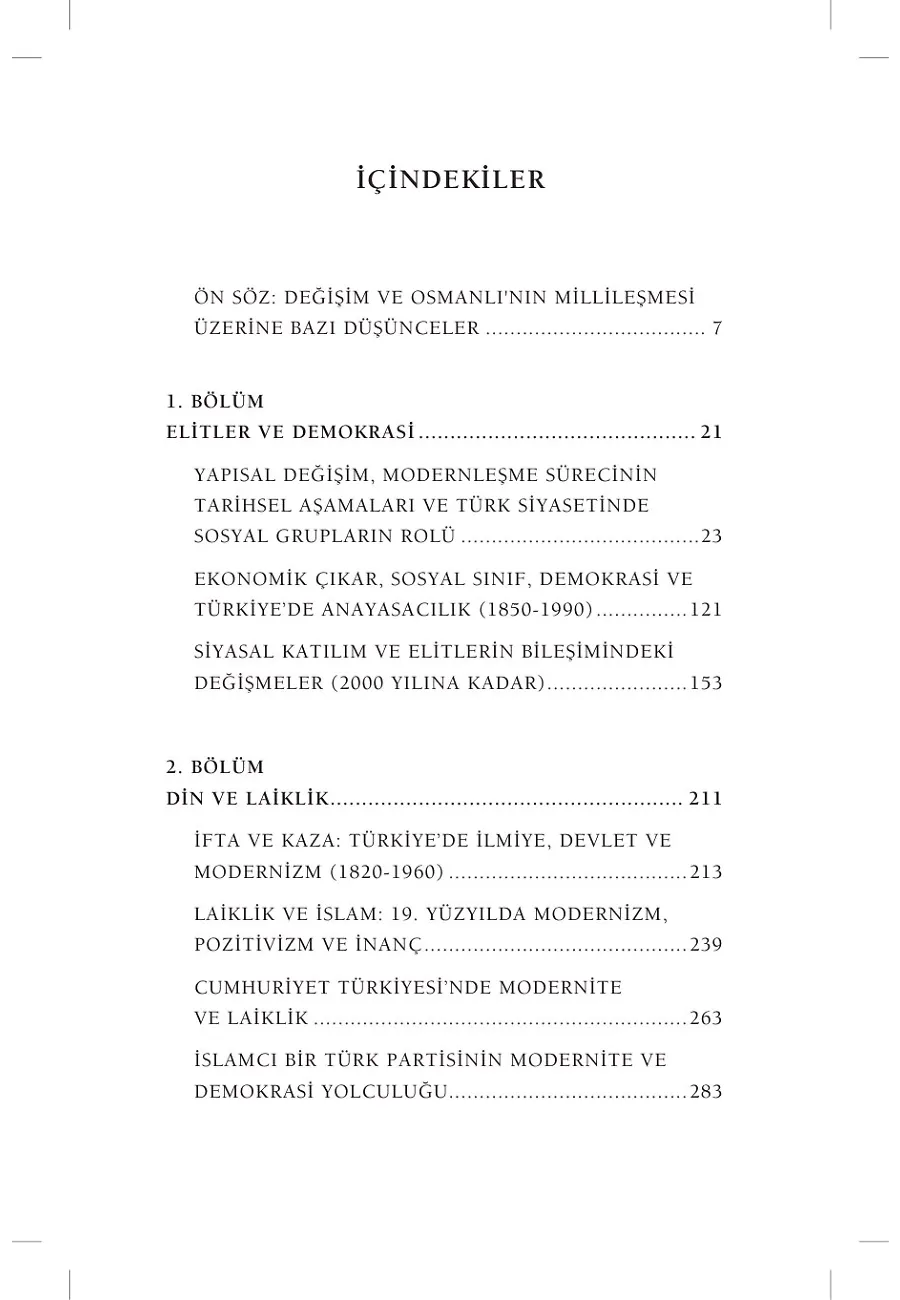Osmanlı'dan Günümüze Elitler Ve Din – Sayfa 1