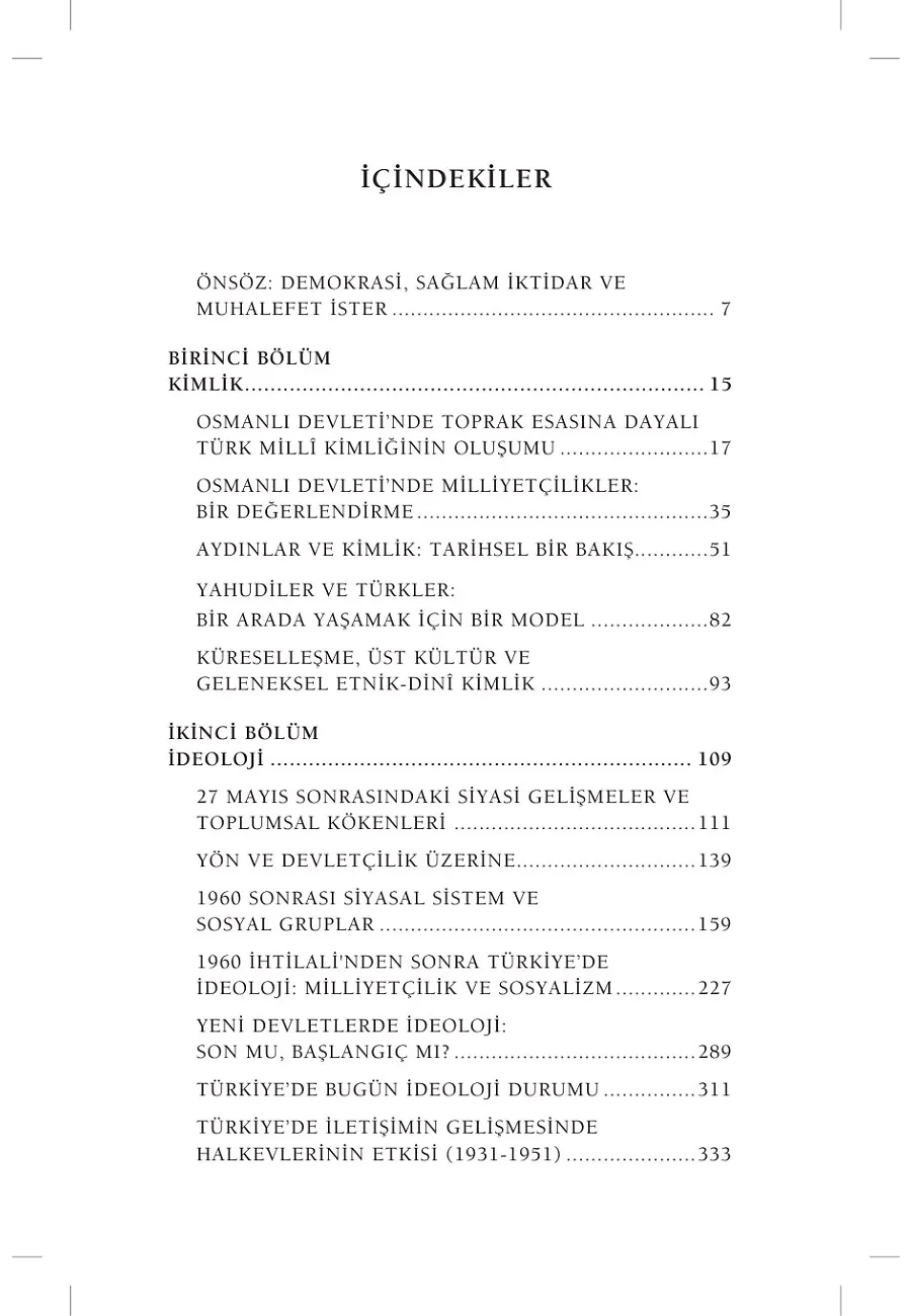 Osmanlı'dan Günümüze Kimlik Ve İdeoloji – Sayfa 1