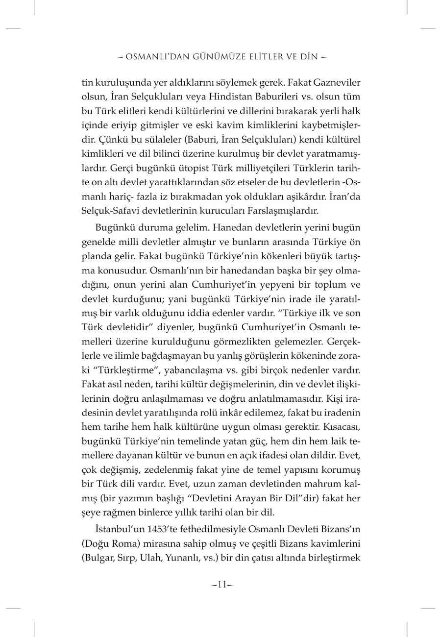 Osmanlı'dan Günümüze Elitler Ve Din – Sayfa 6