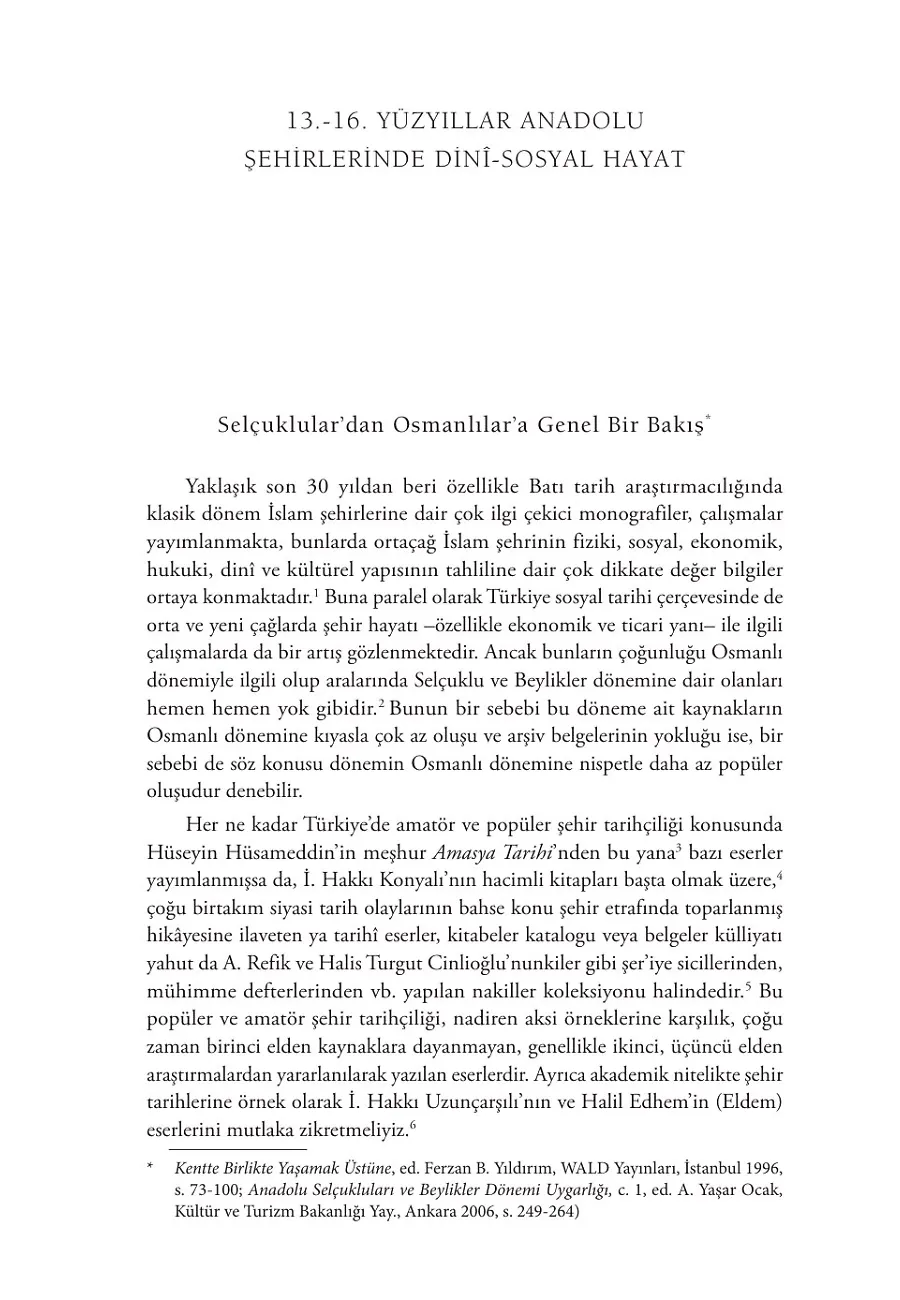 Ortaçağlar Anadolu'sunda İslam'ın Ayak İzleri – Sayfa 1