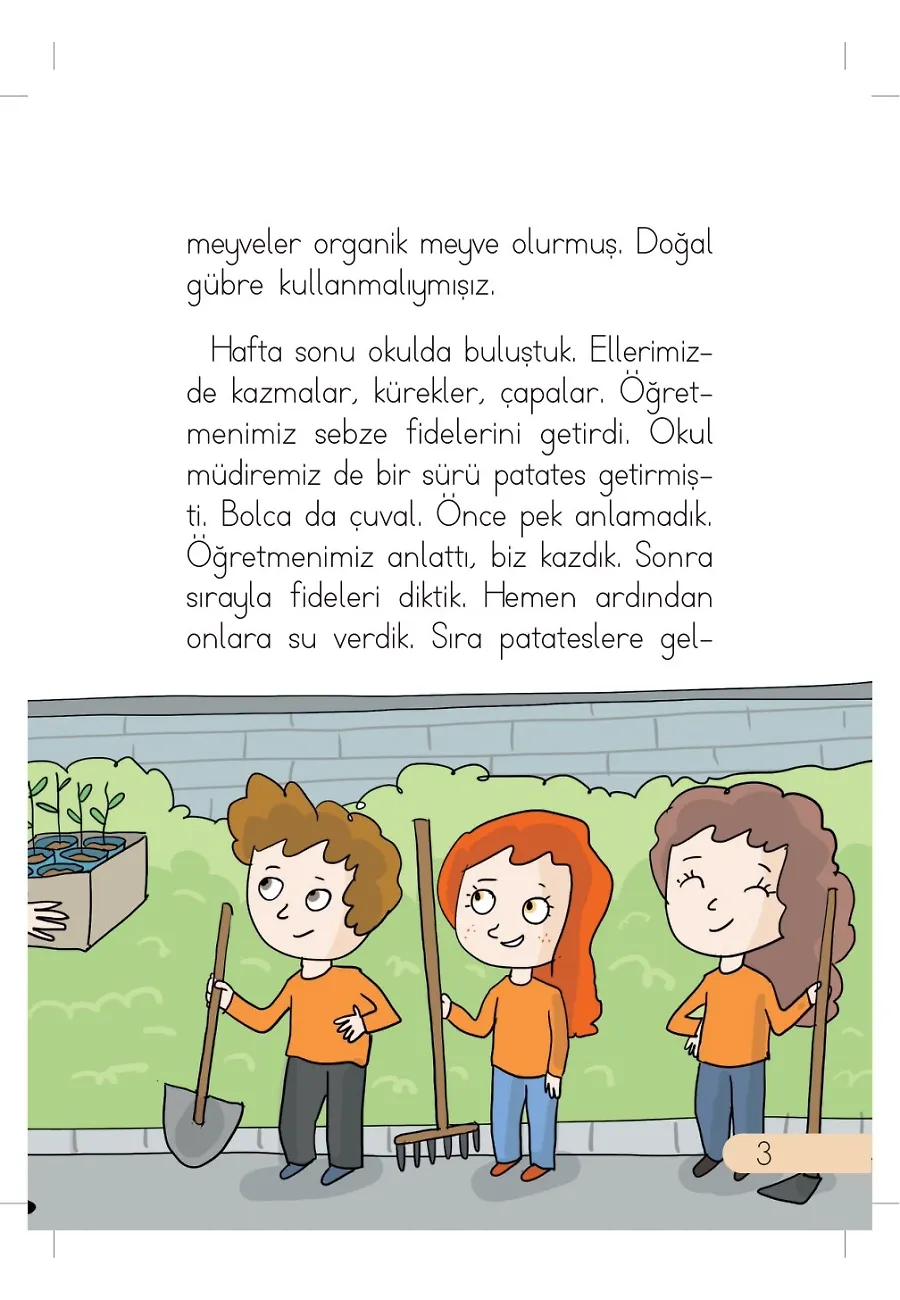 Organik Pazarcılar - Günlük Güneşlik Hikayeler - 1. Sınıf Hikaye Seti – Sayfa 3