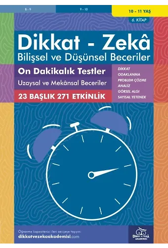 On Dakikalık Testler - Uzaysal Ve Mekansal Beceriler (10 - 11 Yaş) - Dikkat Zeka