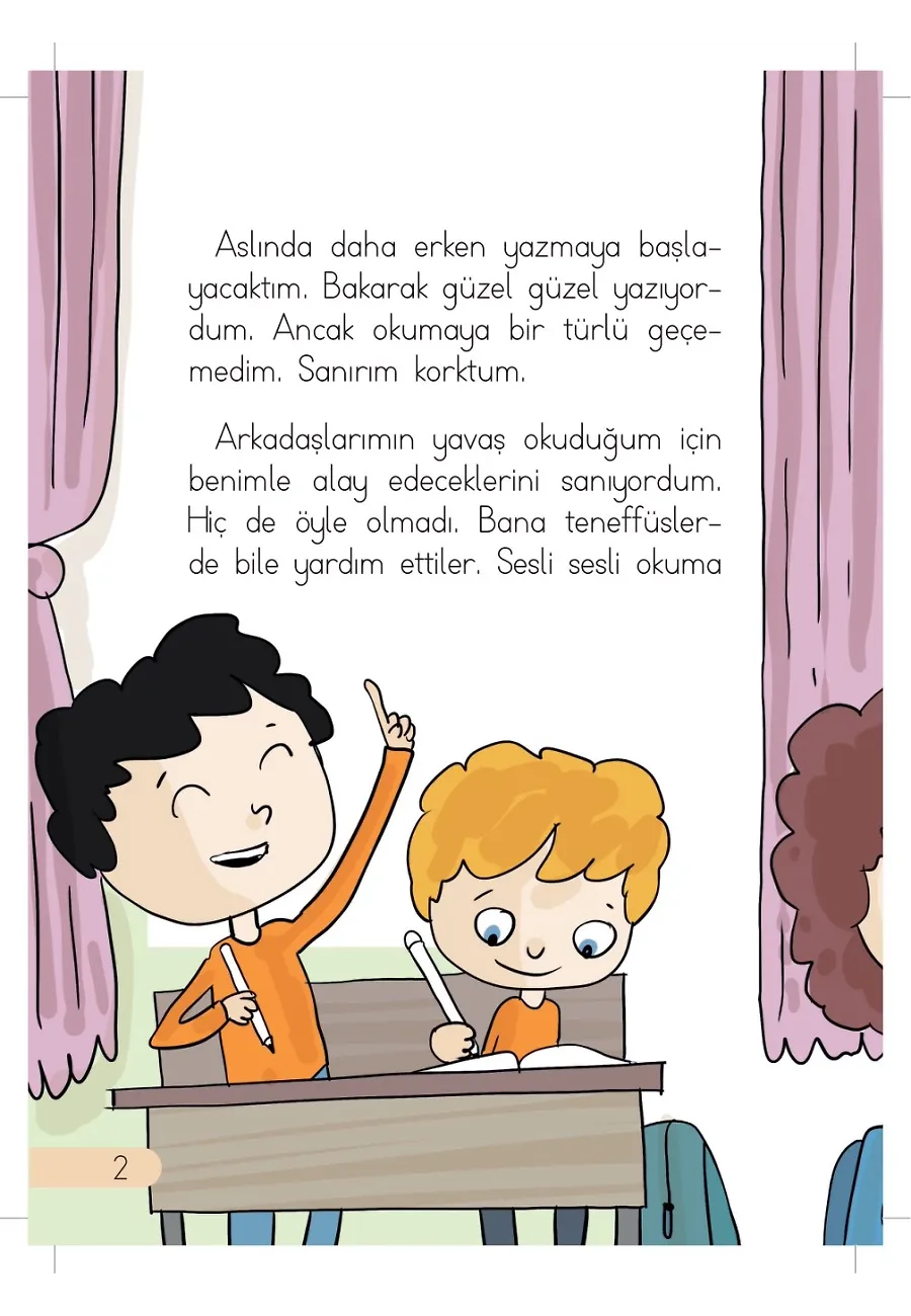 Okumayı Öğrenmek Mi? - Günlük Güneşlik Hikayeler - 1. Sınıf Hikaye Seti – Sayfa 2