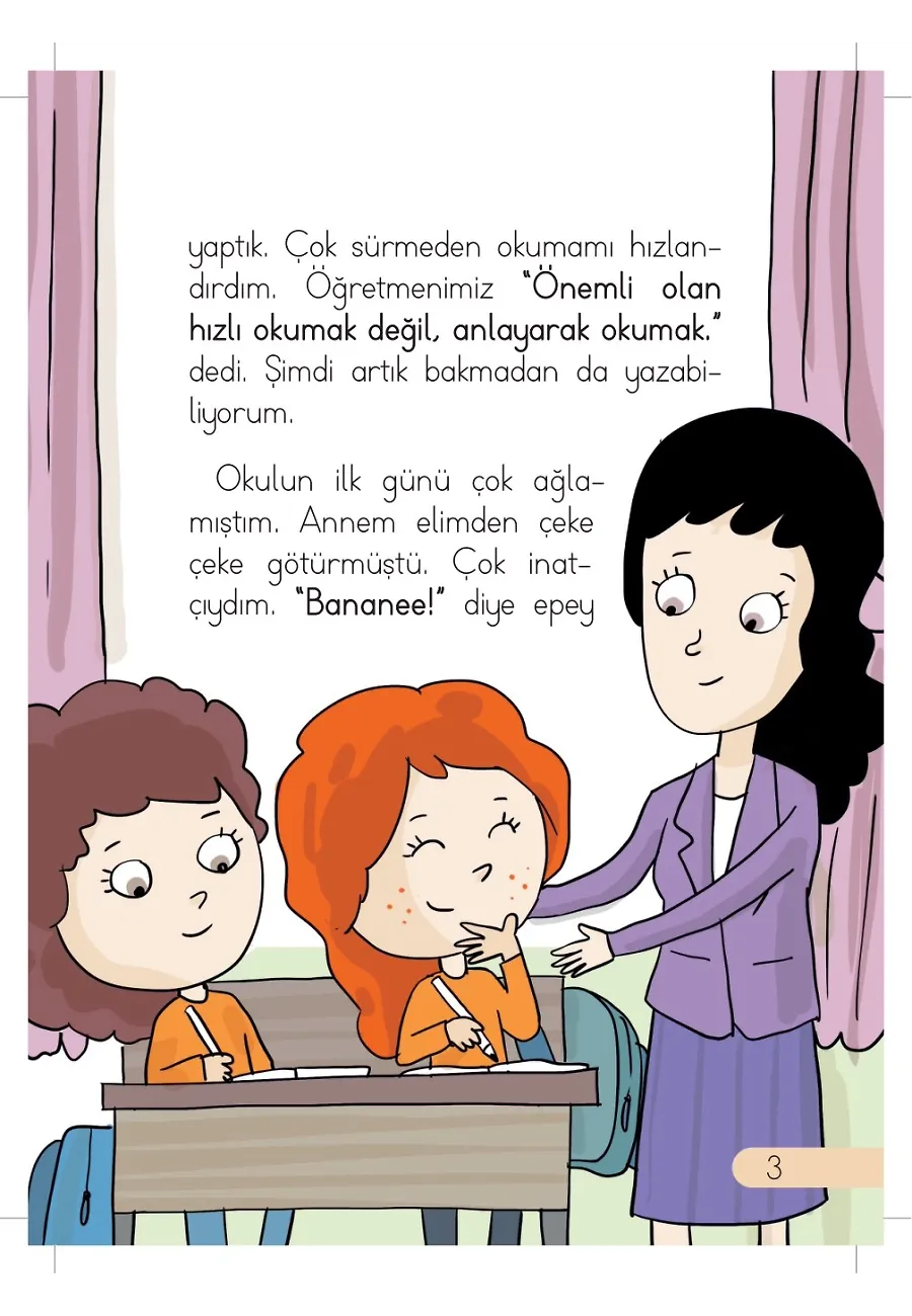 Okumayı Öğrenmek Mi? - Günlük Güneşlik Hikayeler - 1. Sınıf Hikaye Seti – Sayfa 3