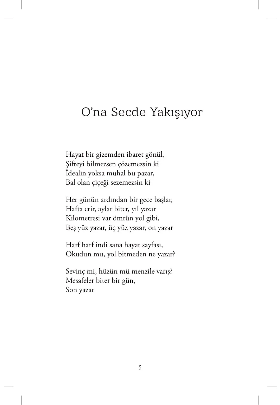 O'na Secde Yakışıyor – Sayfa 1