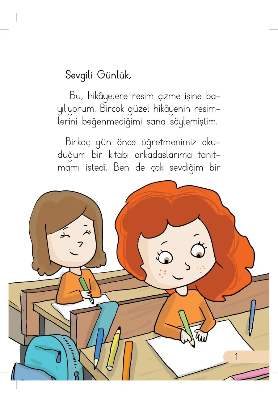 Neşeli Hayaller - Günlük Güneşlik Hikayeler - 1. Sınıf Hikaye Seti – Sayfa 1