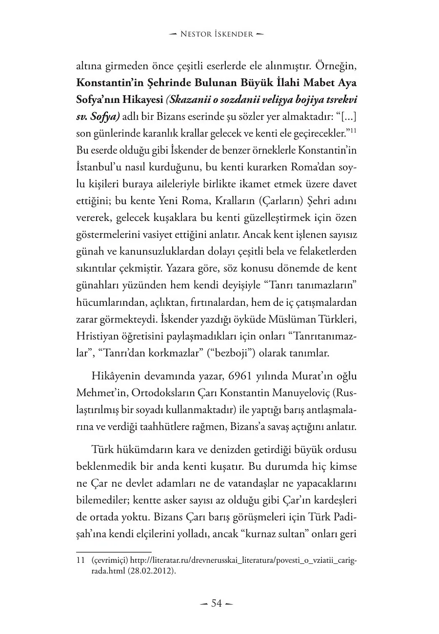 Nestor İskenderin Gözünden İstanbulun Fethi – Sayfa 6