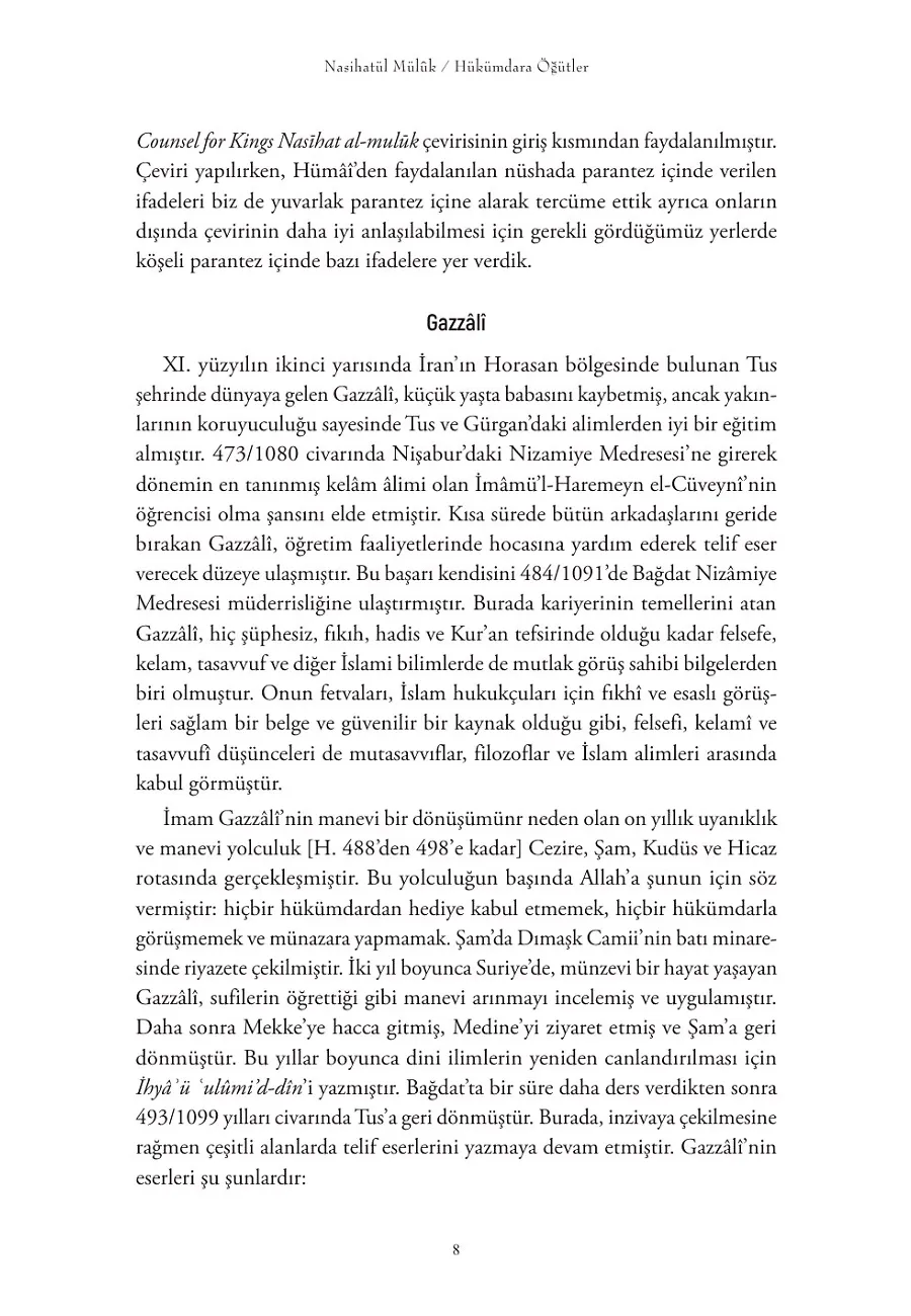 Nasihatül Mülûk / Sultana Öğütler – Sayfa 2