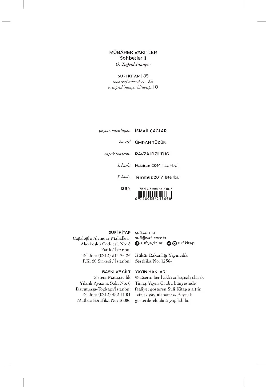 Mübarek Vakitler – Sayfa 1