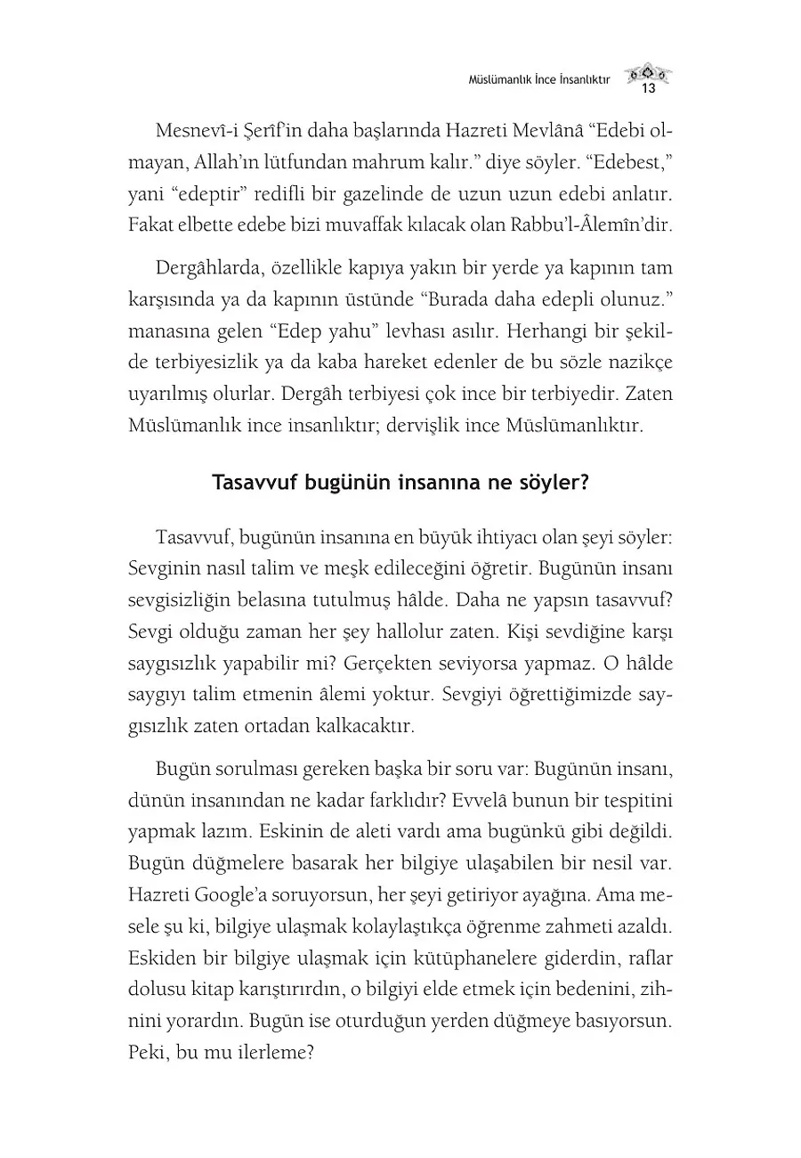 Müslümanlık İnce İnsanlıktır – Sayfa 6