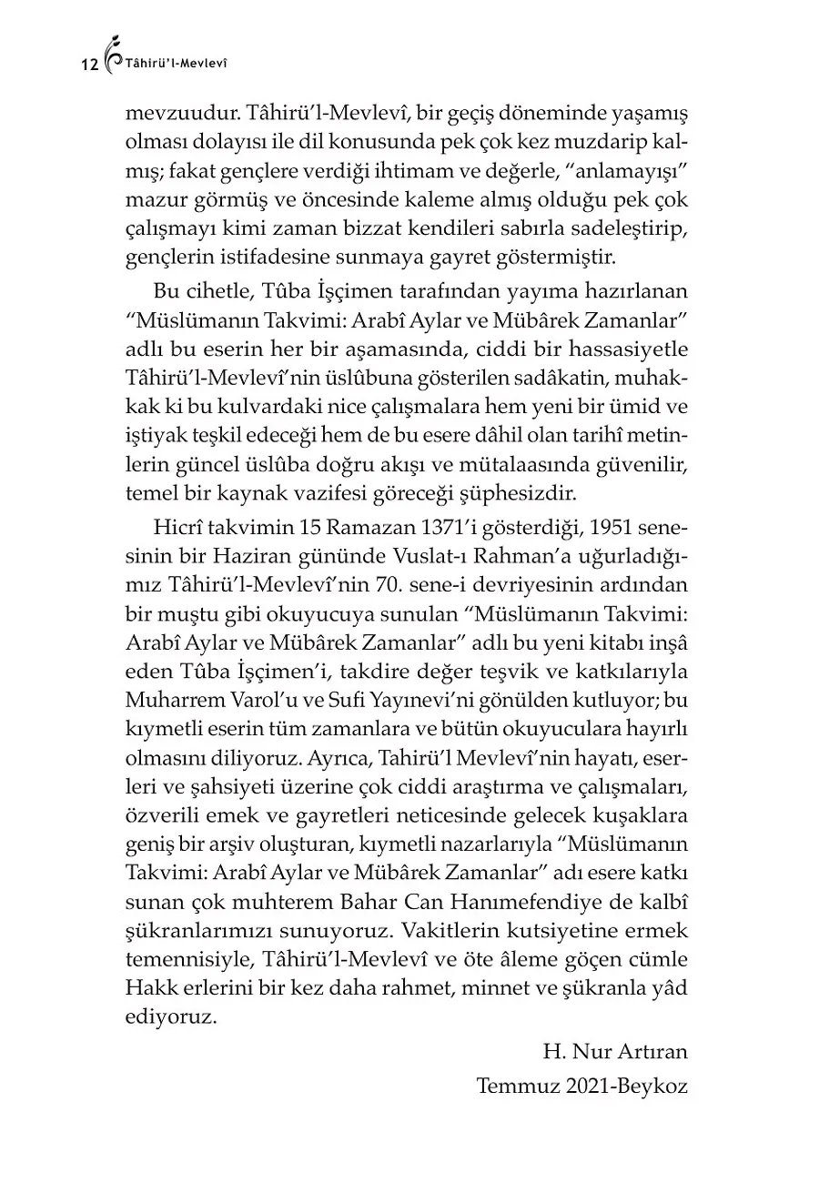 Müslümanın Takvimi – Sayfa 6