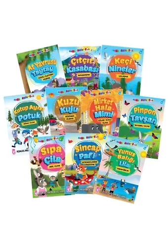 Mini Masallar 5 Set - (10 Kitap)