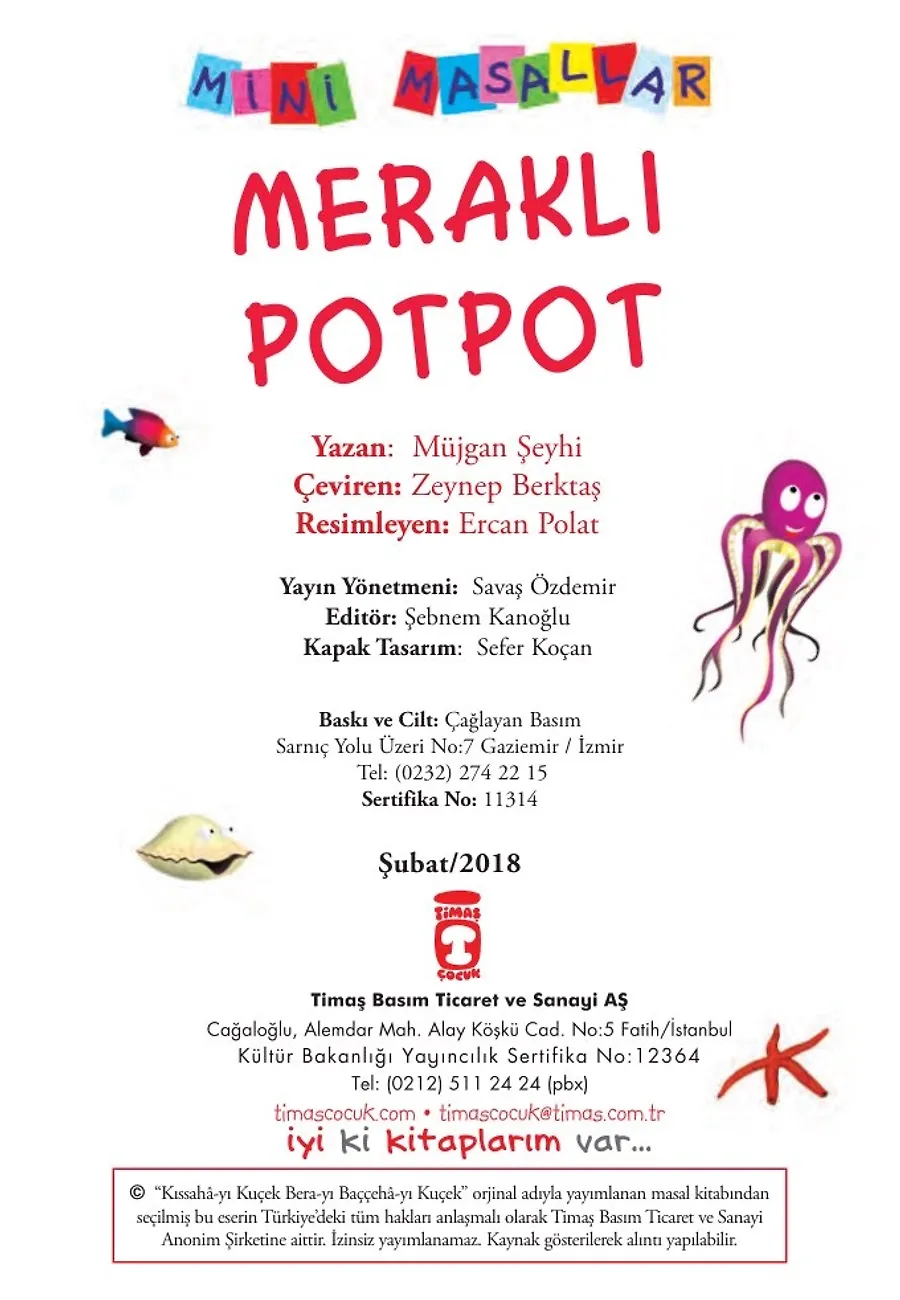 Meraklı Potpot - Mini Masallar 1 (2) – Sayfa 1
