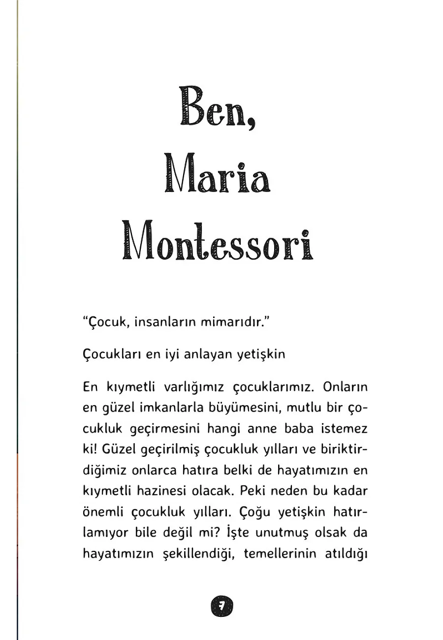 Maria Montessori - Haydi Kurtaralım Dünyayı 3 – Sayfa 1